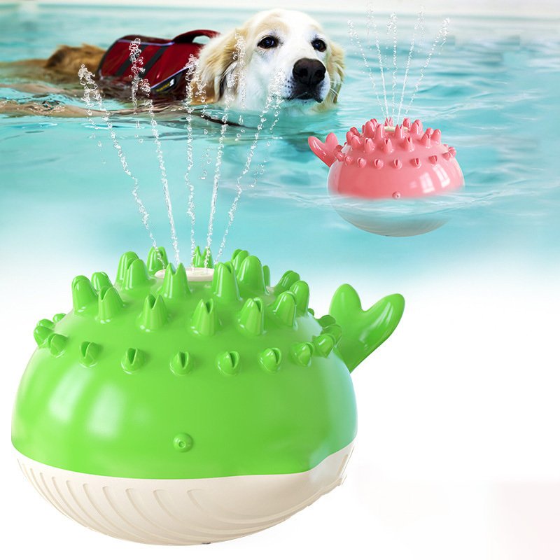 Floating Swimming Water Spray Dog Toy